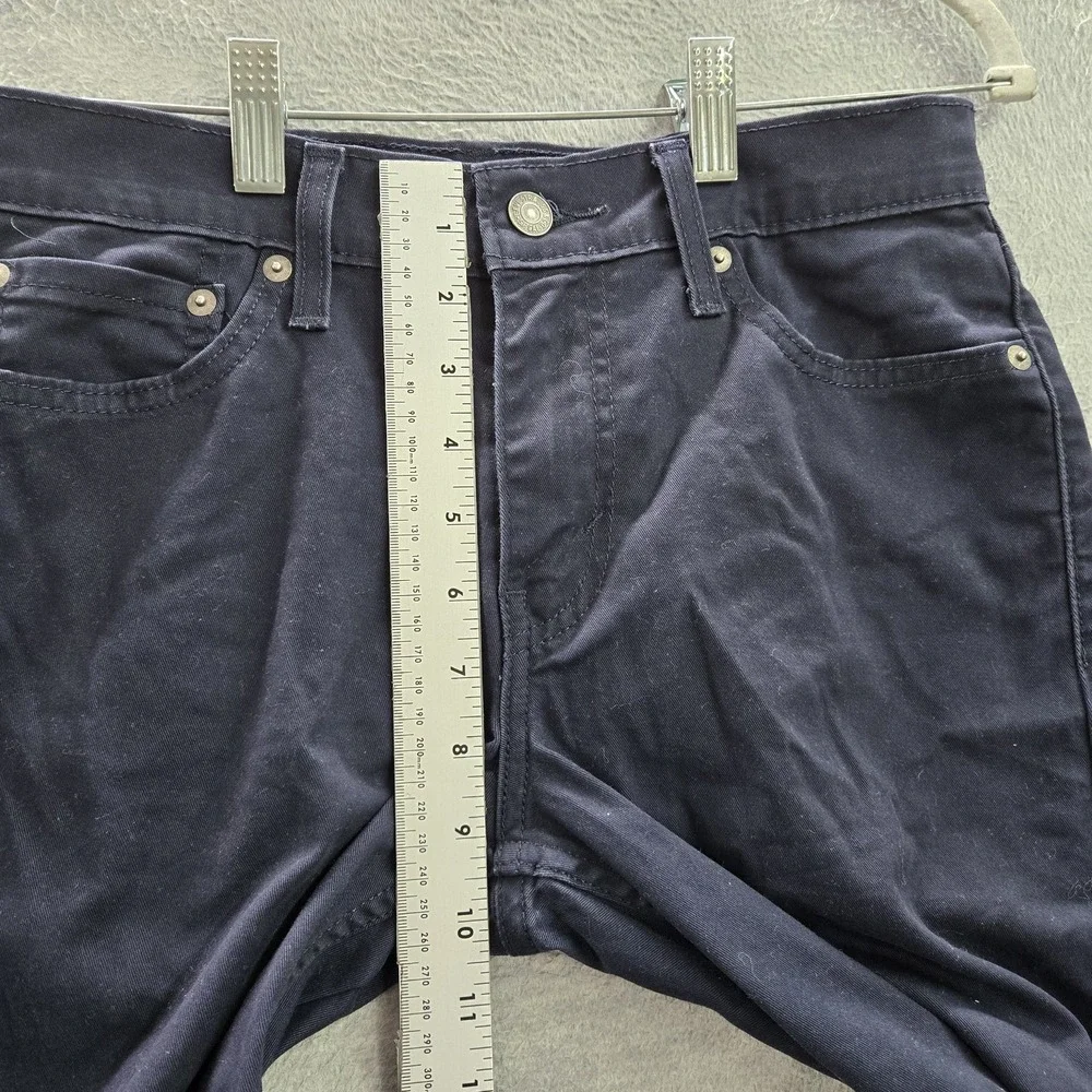 Levi's 511 Men Pants 29X30 Blue‎ Straight Slim Cotton Polyester Elastane